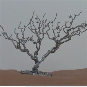 درخت سیمی سه بعدی خشکیده 