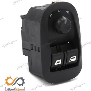 کلید شیشه بالابر ایساکو مناسب پژو ۲۰۶ تیپ ۵ دو سوکت