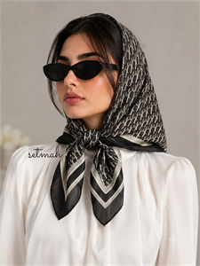 مینی اسکارف نخی مودال مشکی