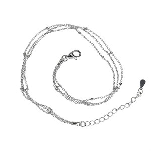 پابند نقره گوی دار زنانه مدل ITL-255 