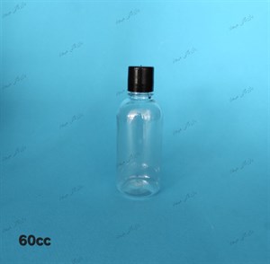بطری پت ۶۰ سی سی فانتزی با درب آب بند بسته ۱۰۰ عددی