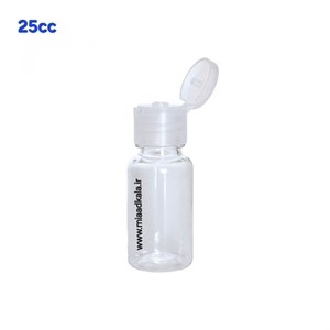 بطری پت ۲۵ سی سی دهانه ۱۸ با درب فیلیپ تاپ ( شامپویی ) _ عمده