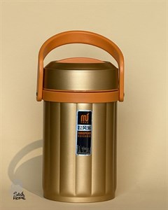 ظرف نگهدارنده غذا (لانچ باکس) استیل 304 ظرفیت 2.3 لیتر حرفه ای وارداتی