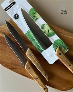 چاقو آشپزخانه دسته چوبی دنی هوم