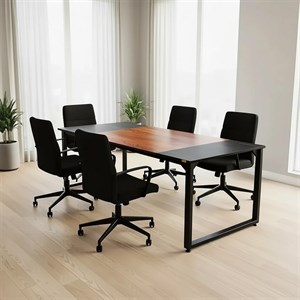 میز جلسه دیزم مدل مونتاژی TLD_asm_180×90_Tri سایز 180×90 سانتی متر