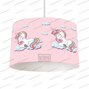لوستر اتاق کودک طرح یونیکورن روی ابر کد L-Unicorn-102