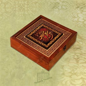 جعبه چوبی (طرح M16*1*28) -آجیل و خشکبار ، دمنوش ، گز و شکلات ، میوه خشک ، هدیه و کادو