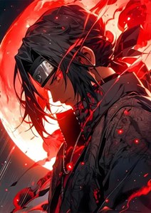 متال پوستر انیمه Naruto طرح شخصیت Itachi کد N003