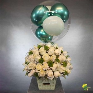باکس گل و بادکنک کد 23