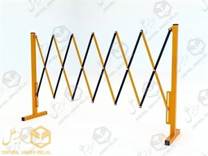 راهبند آکاردئونی دستی بدون چرخ سبک با ارتفاع 120 سانتیمتر