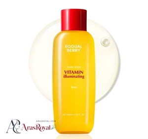 تونر ضد لک و روشن کننده اکوال بری EQQUALBERRY مدل Vitamin Illuminating Toner حجم 150 میل