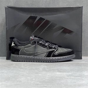 کفش نایک ایر جردن وان لو تراویس اسکات بلک فانتوم Nike Air Jordan 1 Low Travis Scott Black Phantom