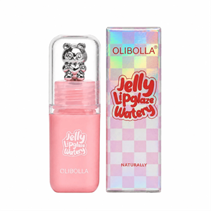 لیپ گلاس حرارتی اولی‌بالا Olibolla مدل Jelly Watery طرح خرس | برق لب فانتزی 
