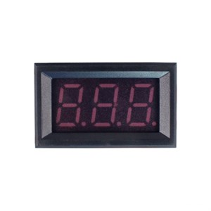 ولت‌متر پنلی قاب‌دار 30-5 ولت DC سایز 0.56 قرمز (دو سیم)