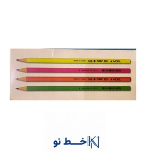 مداد  مشکی  بدنه رنگی آدل (72 عددی )