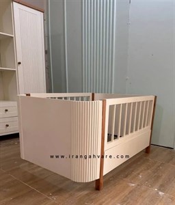 تخت کشویى نوزاد نوجوان طرح دار