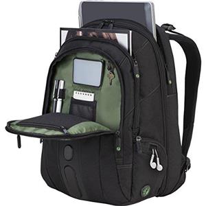 Targus Spruce EcoSmart Checkpoint Friendly Backpack for 17 Inch Laptop Black TBB019US 