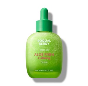 سرم ترمیم کننده، تسکین دهنده و ضد قرمزی اکوال بری EQQUAL BERRY مدل Aloe PDRN Calming حجم 30 میل اصل و اورجینال ، واردات قانونی از منطقه آزاد ارس