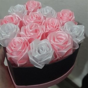 باکس گل قلبی رز