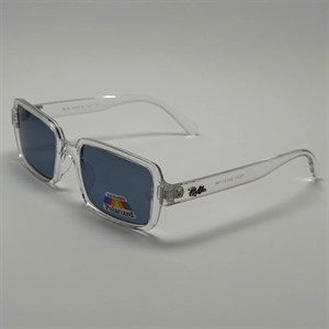 عینک آفتابی و شب پلاریزه ریبن مستطیلی آبی کد rayban RB 2201
