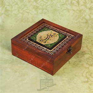 جعبه چوبی (طرح M10*1*20)-آجیل و خشکبار،دمنوش،گز و شکلات،کادو