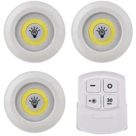 چراغ زیر کابینتی باتری خور (مجموعه سه عددی )