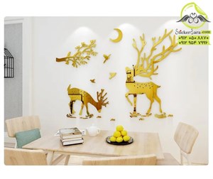 آینه دیواری گوزن در جنگل