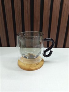 ماگ دوجداره پیرکس طرح گربه