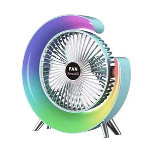 پنکه رومیزی مدل چراغ دار Colorful - سبز روشن
