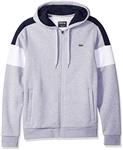 Lacoste Men's Mixed Media Colorblock Hooded Sweatshirt