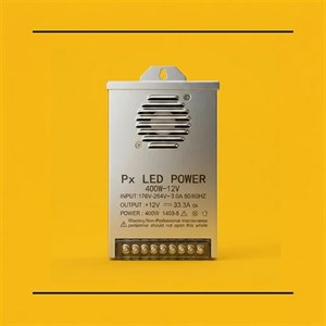 منبع تغذیه سوئیچینگ 12V DC – 33A – فن دار 