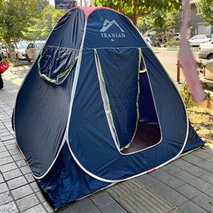 چادر مسافرتی 12 نفره مدل فنری تاشو کف ضخیم سفری  کد11