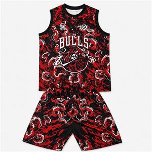 ست حلقه ای و شلوارک طرح شیکاگو بولز (Chicago Bulls)