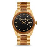 Original Grain Wood Watch - Classic Collection Analog Watch - Japanese Quartz Movement - Water Resistant - Wrist Watch for Men