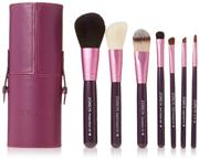 ZOREYA Makeup Brush Set 7 Professional Makeup Brushes With Premium Synthetic Fiber And Free Luxury Cone Case (Purple)