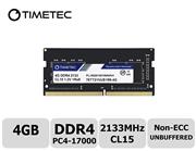 Timetec Hynix IC 4GB DDR4 2133MHz PC4-17000 Non ECC Unbuffered 1.2V CL15 1Rx8 Single Rank 260 Pin SODIMM Laptop Notebook Computer Memory Ram Module Upgrade (4GB)