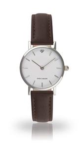 YVES CAMANI LÈA Women's Wrist Watch Quartz Analog Silver Stainless Steel Case White Dial