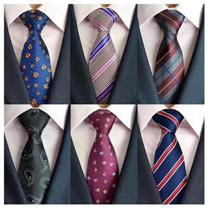 Adulove Men's Necktie Classic Silk Tie Woven Jacquard Neck Ties 6/9 / 12 PCS 