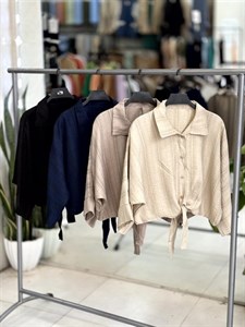 شومیز گره ای نیل