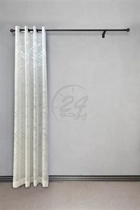 پرده آماده پانچ حریر محو شیری کد SH150 (تعداد پنل)