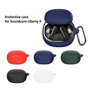 کاور سیلیکونی مناسب برای کیس هدفون بیسیم انکر Soundcore Liberty 4 اورجینال