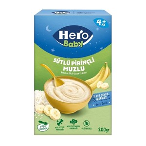 غذای کمکی هرو بی بی hero baby موز و برج شب 200 گرم
