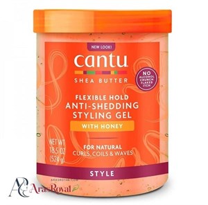 ژل مو حالت دهنده و تقویت کننده مو های فر کنتو Cantu حاوی روغن کرچک حجم 524 میل