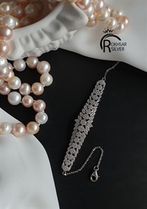 دستبند نقره زنانه ۹۲۵ مدل فلاور کد RS_1445 