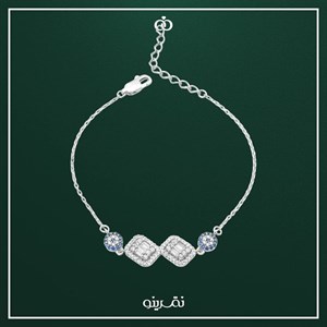 دستبند چشم نظر نقره زنانه اسپرتی مدل BICH E7 