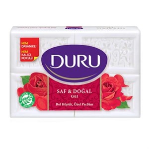 صابون بدن دورو Duru کتابی عصاره گل رز 4 عددی 600 گرم اصل و اورجینال