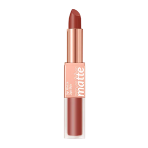 رژ لب دو طرفه مایع و جامد اوتوو O.two.o مدل Double-Ended Lip Glaze And Lipstick رنگ Hazeinut شماره L08