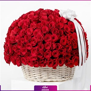 سبد گل رز قرمز (350 شاخه)