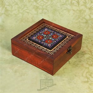 جعبه چوبی (طرح K9*1*20)-آجیل و خشکبار،دمنوش،گز و شکلات،کادو
