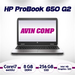 لپ تاپ استوک ci7 HP ProBook 650 G2 نسل 6 گرافیک Intel
